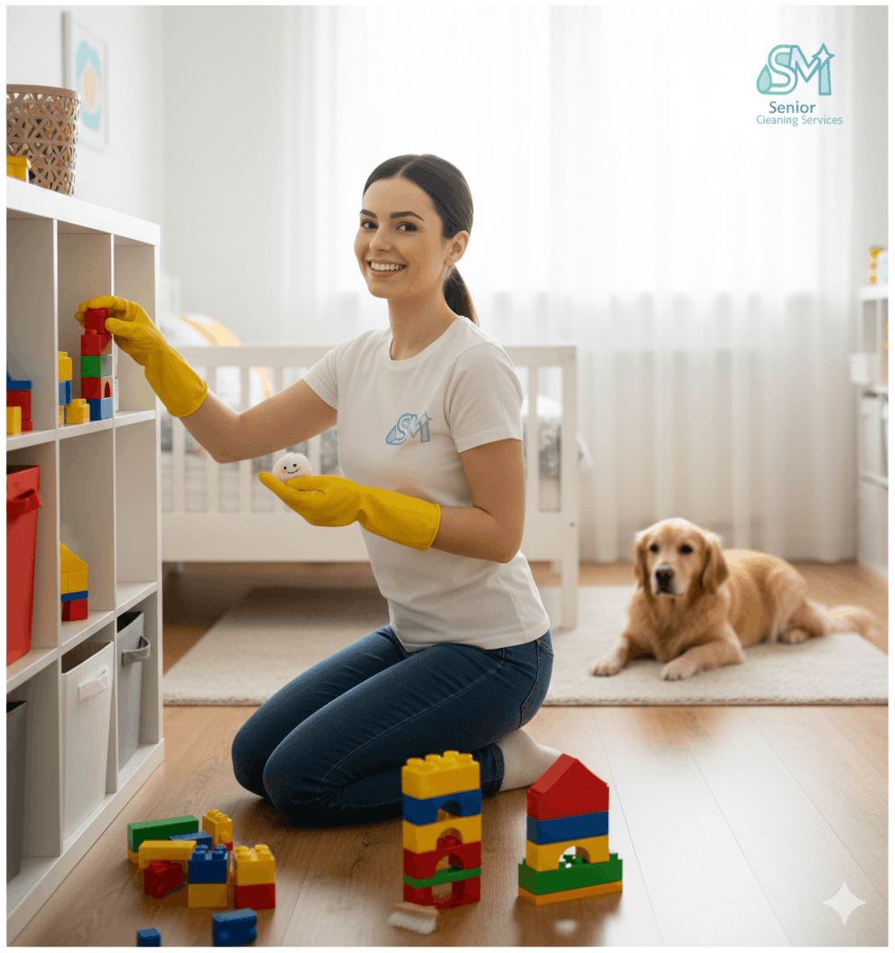 Professional cleaning team